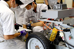 堺高校　電気自動車講習